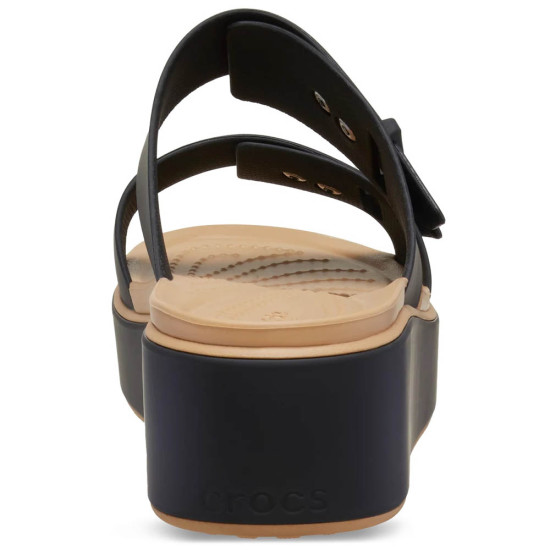 Crocs Brooklyn Buckle Low Wedge Matte Wrap Sandal